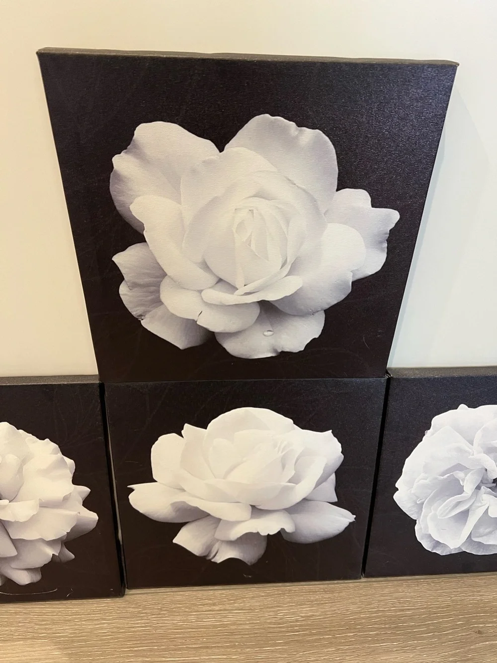 4 piece Flowers Wall Art Canvas Pictures. 12
